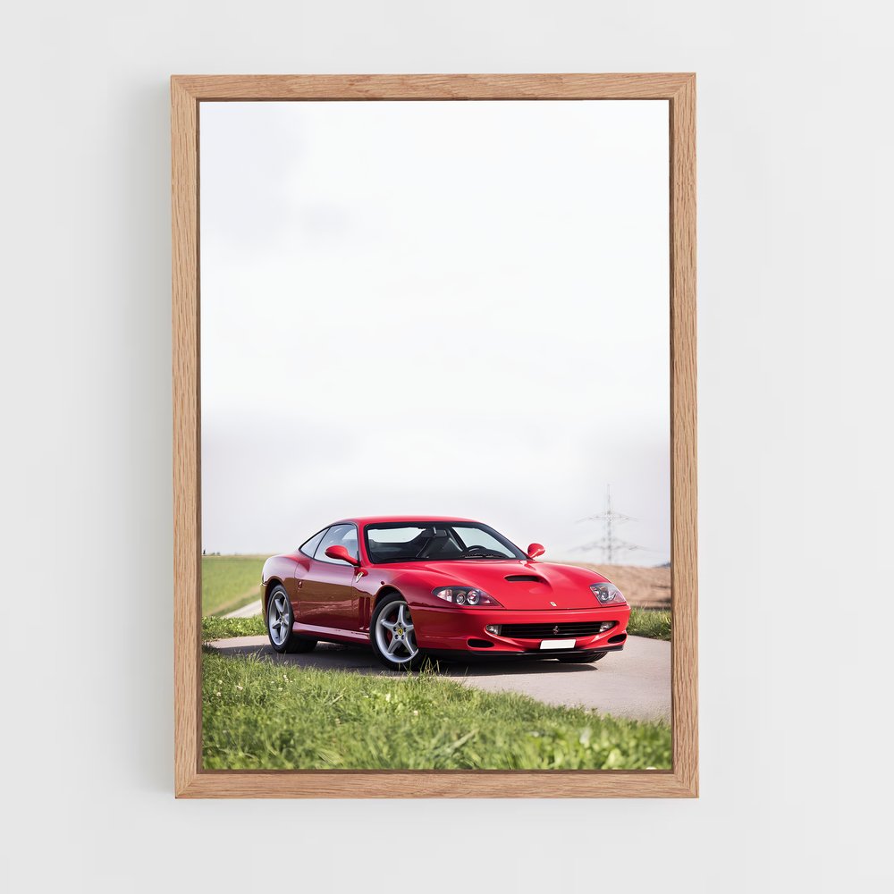 Poster maranello Rouge – affiche Ferrari (vue 4)
